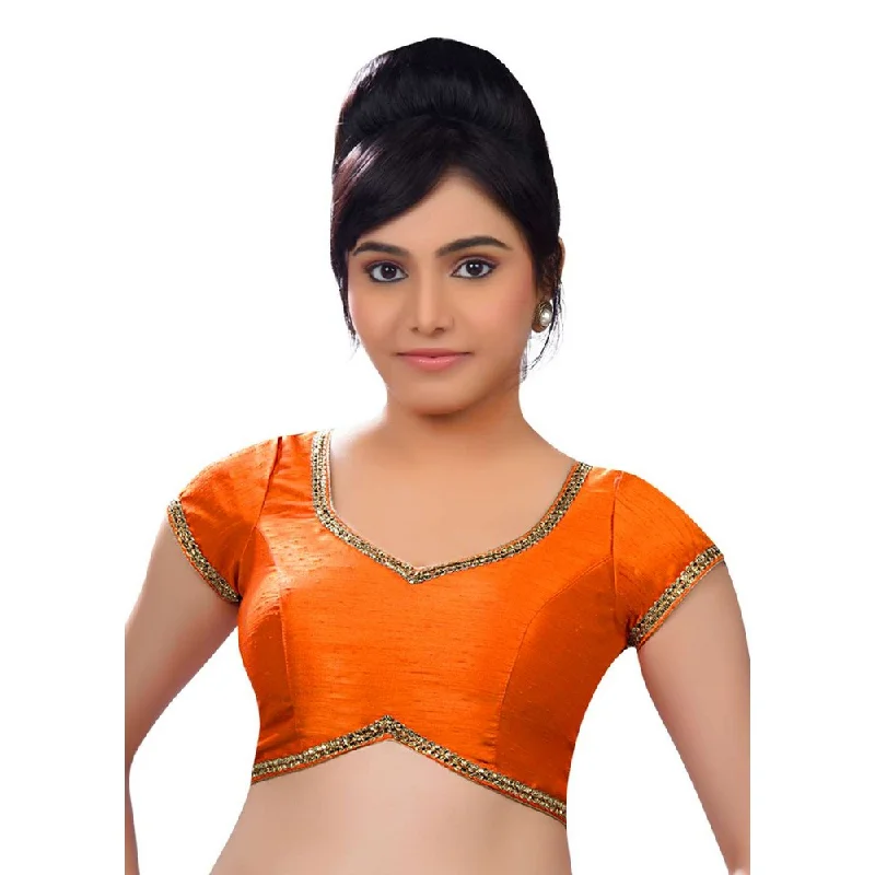 Must-Have Deals Designer Indian Traditional Orange Sweetheart-Neck Saree Blouse Choli (CO-203-Orange) Must-Have Deals Designer Indian Traditional Orange Sweetheart-Neck Saree Blouse Choli (CO-203-Orange)
