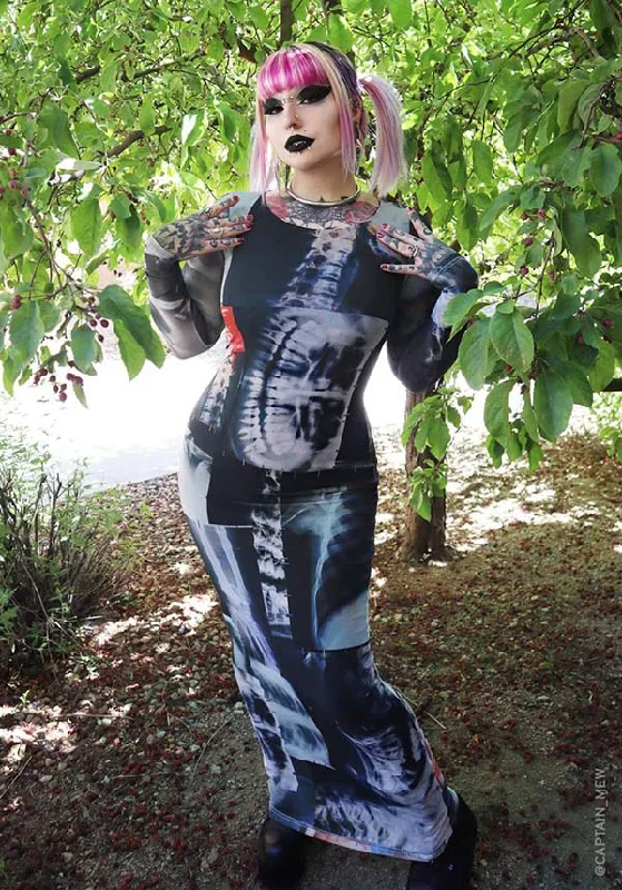 Seasonal Clearance Skeletal | MAXI DRESS