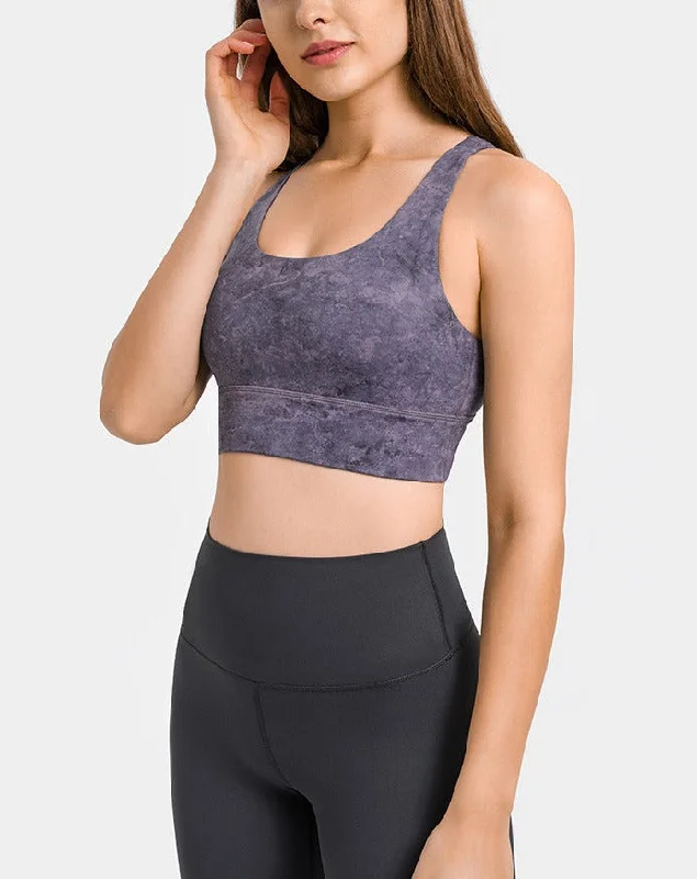 Patterned Sports Bra