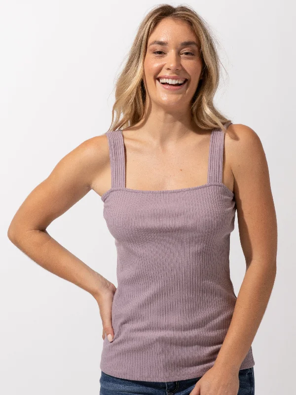 Crazy Deals Roxanna Square Neck Rib Tank