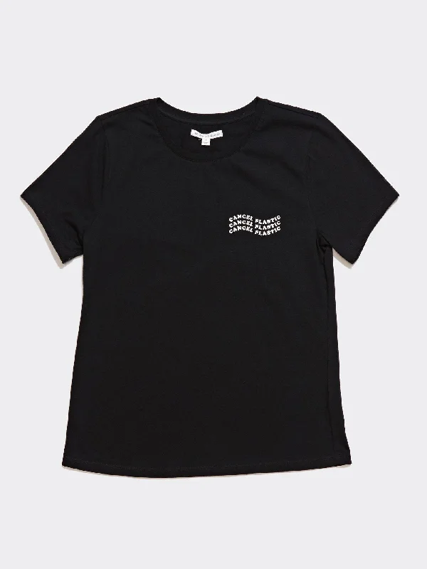 Don't Wait Women's Invincible Wavy Cancel Plastic Tee
