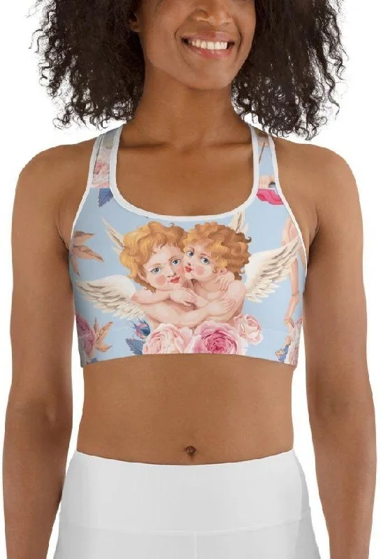 Cute Cupid Sports Bra