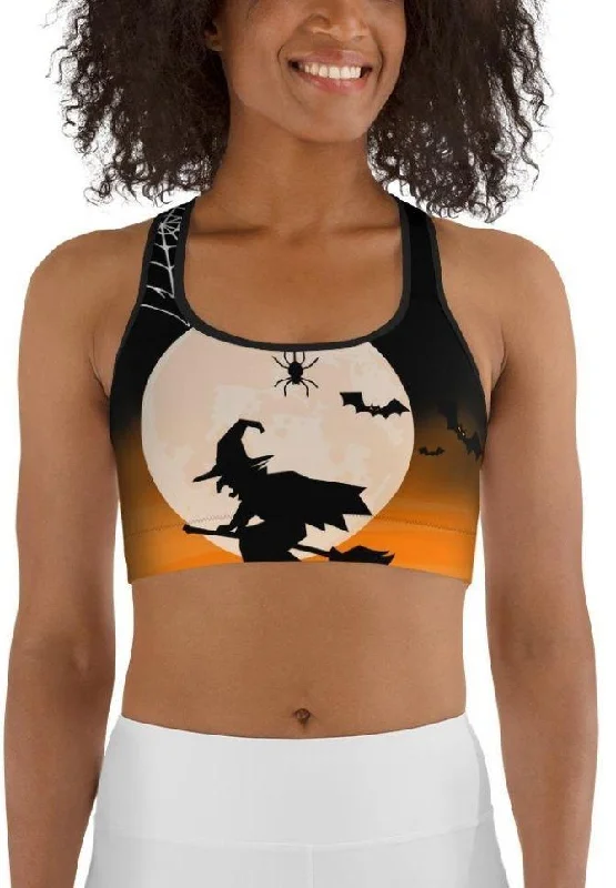 Halloween Night Sports Bra