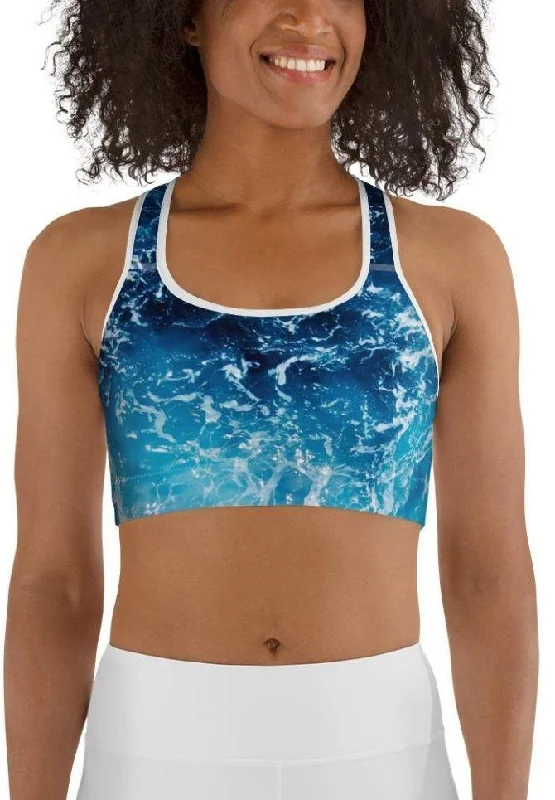 Lovely Ocean Sports Bra