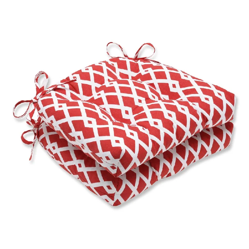 Pillow Perfect Graphic Pomegranate Reversible Chair Pad (Set of 2)