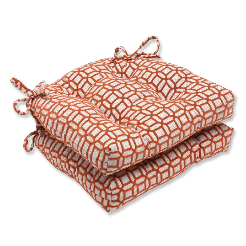 Pillow Perfect Kelly Mandarin Reversible Chair Pad (Set of 2)