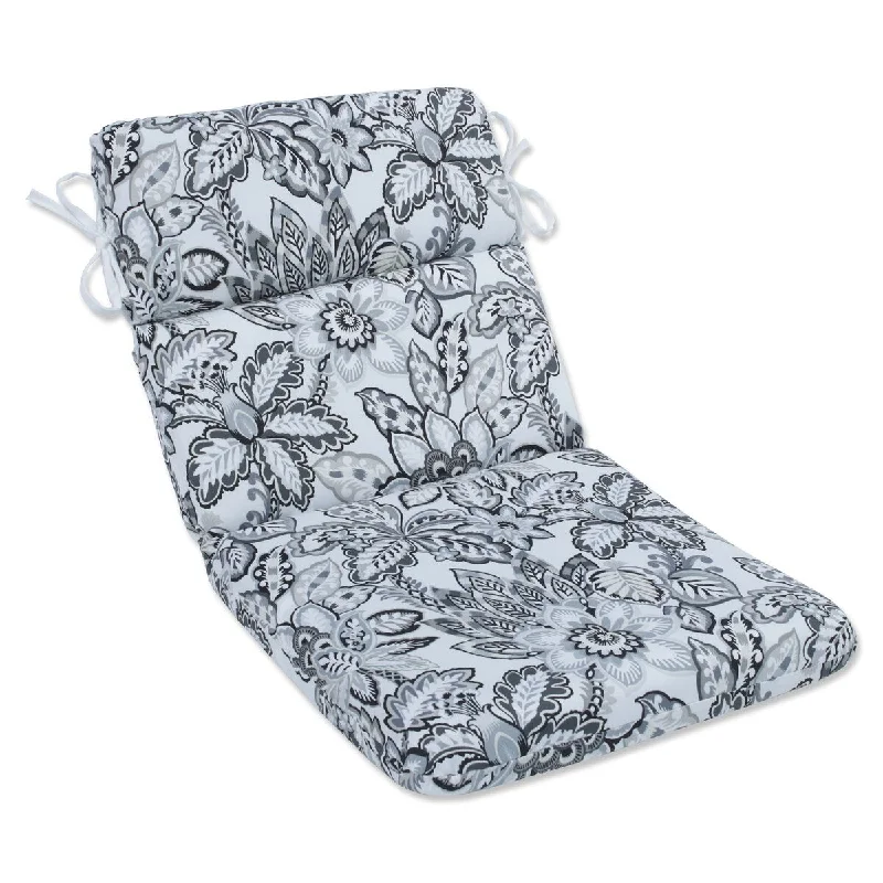 Pillow Perfect Outdoor Copeland Noir Rounded Corners Chair Cushion - 40.5 X 21 X 3 - 40.5 X 21 X 3