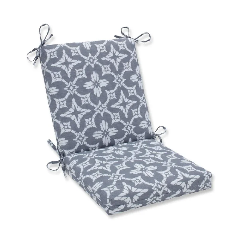 Pillow Perfect Outdoor/ Indoor Aspidoras Gray Squared Corners Chair Cushion