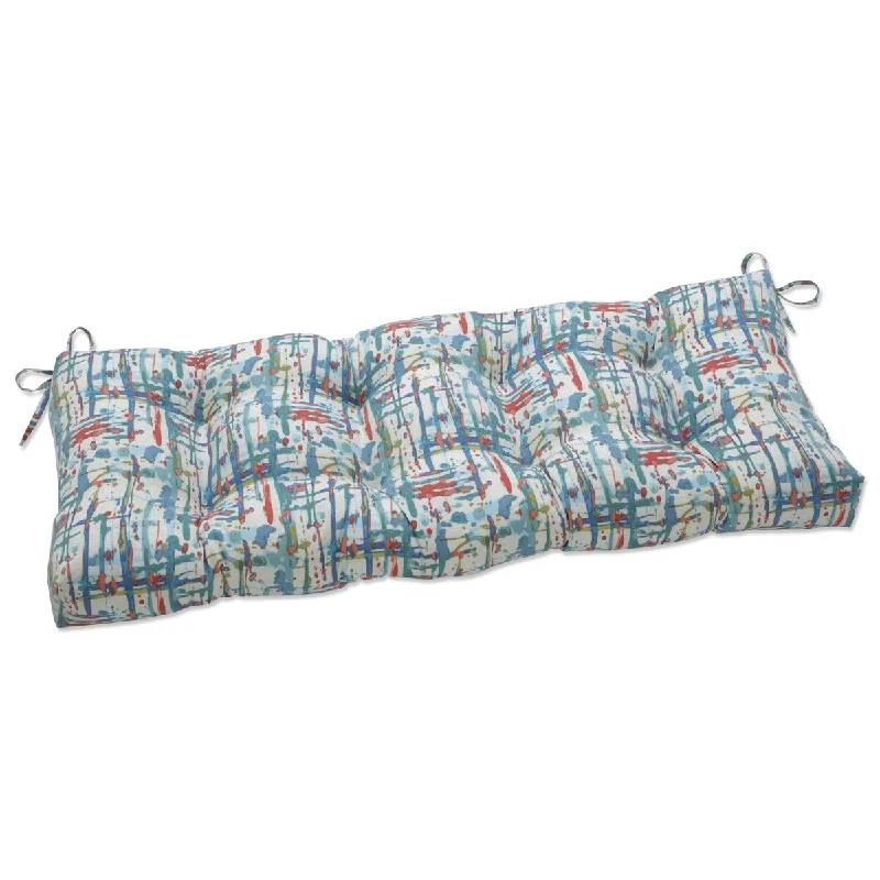 Pillow Perfect Outdoor | Indoor Quiddt Americana Outdoor Tufted Bench Swing Cushion 44 X 18 X 5