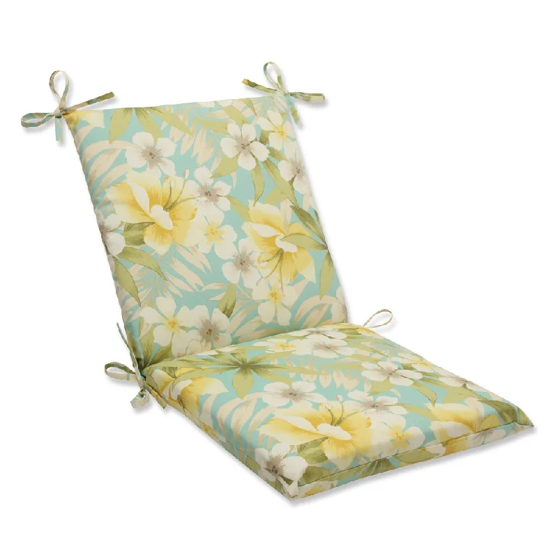 Pillow Perfect Outdoor Sugar Beach Sand Squared Corners Chair Cushion