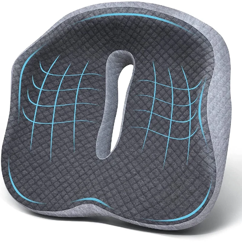 Discount Extravaganza Seat Cushion Grey 3D Full Wrap Office Chairs Cushions