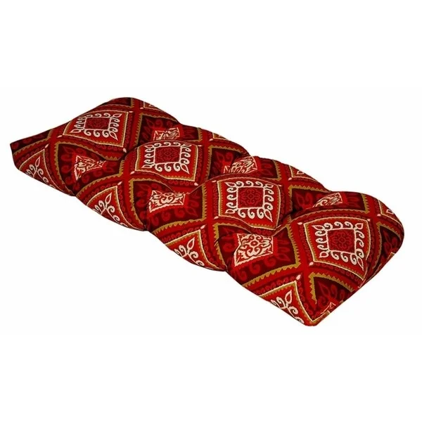 Price Smash Spanish Tile Coral Outdoor Settee Cushion