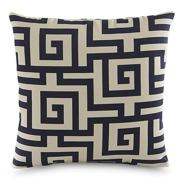 Terrasol Athens Navy Outdoor Throw Pillow.