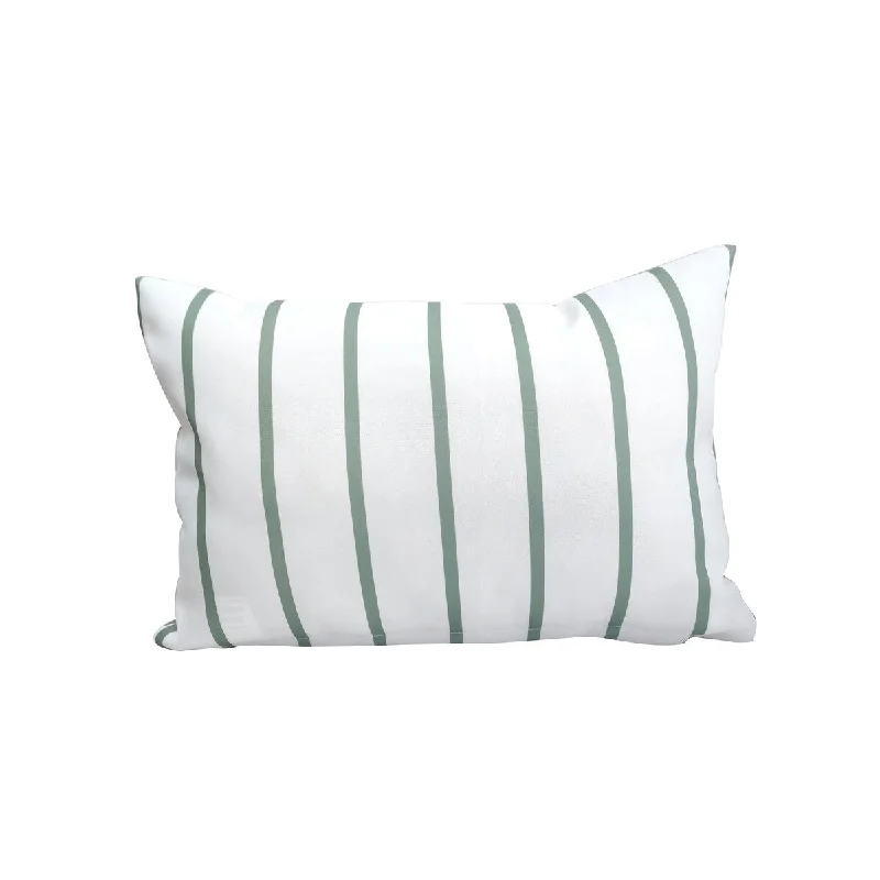 Referral Discount Tropical Outdoor Cushion 13x19"- Stripe Green - 13x19"