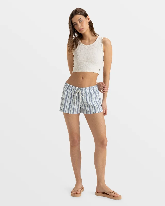 Oceanside Beach Shorts - Bijou Blue Bahia Stripe