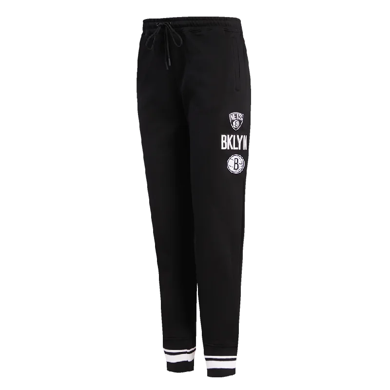 NBA BROOKLYN NETS RETRO CLASSIC WOMEN'S SWEATPANT (BLACK)