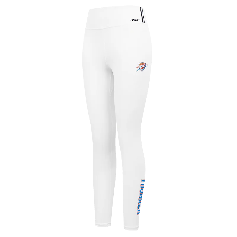 NBA OKLAHOMA CITY THUNDER CLASSIC WOMEN'S HW JERSEY LEGGING (WHITE)