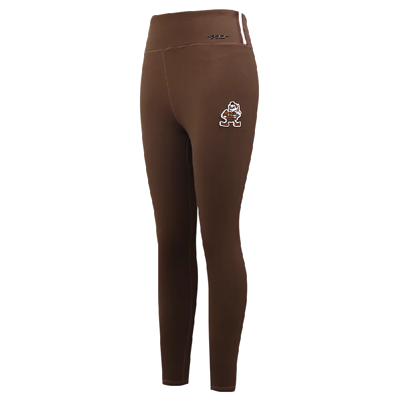 NFL CLEVELAND BROWNS RETRO CLASSIC WOMEN'S JERSEY LEGGING (BROWN)