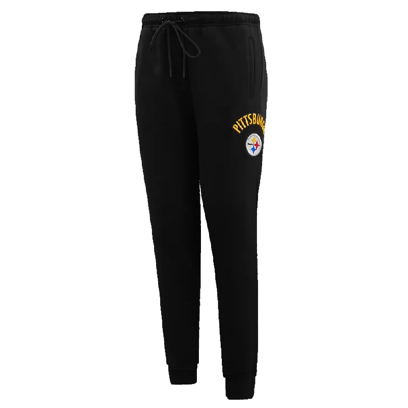 NFL PITTSBURGH STEELERS CLASSIC WOMEN'S FLC SWEATPANT (BLACK)