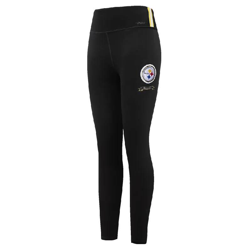 NFL PITTSBURGH STEELERS PRO PREP HW JERSEY LEGGING (BLACK)