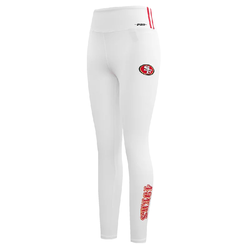 NFL SAN FRANCISCO 49ERS CLASSIC WOMEN'S JERSEY LEGGING (WHITE)