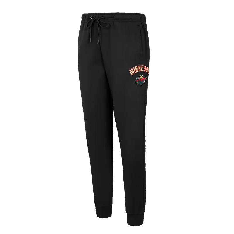 NHL MINNESOTA WILD CLASSIC WOMEN'S FLC SWEATPANT (BLACK)