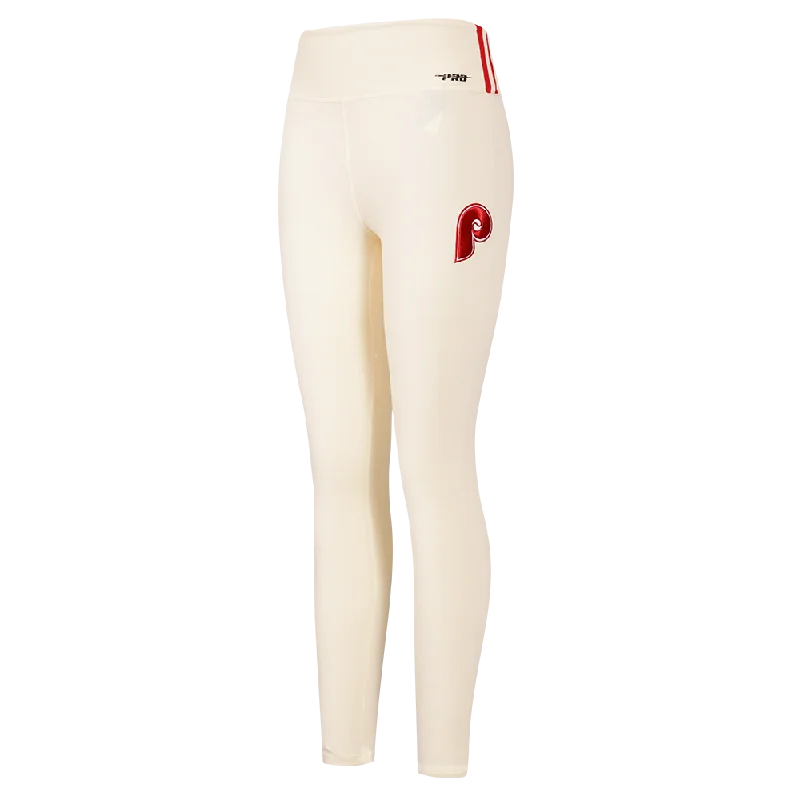 MLB PHILADELPHIA PHILLIES RETRO CLASSIC WOMEN'S JERSEY LEGGING (EGGSHELL)